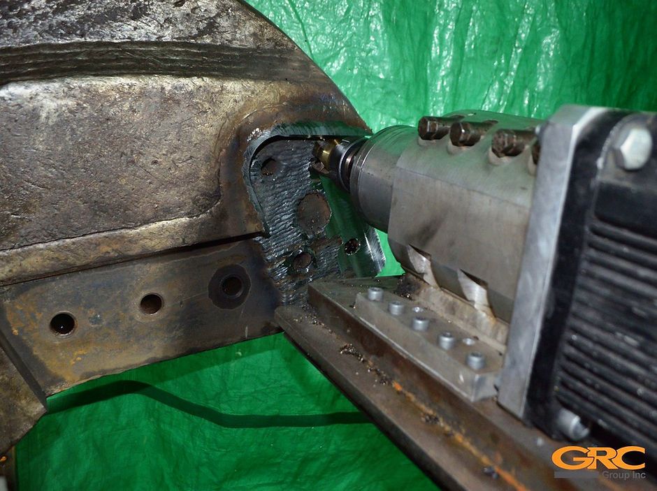 Чистовая фрезеровка в заводские размеры посадочного места под ножи гидроножниц ZATO